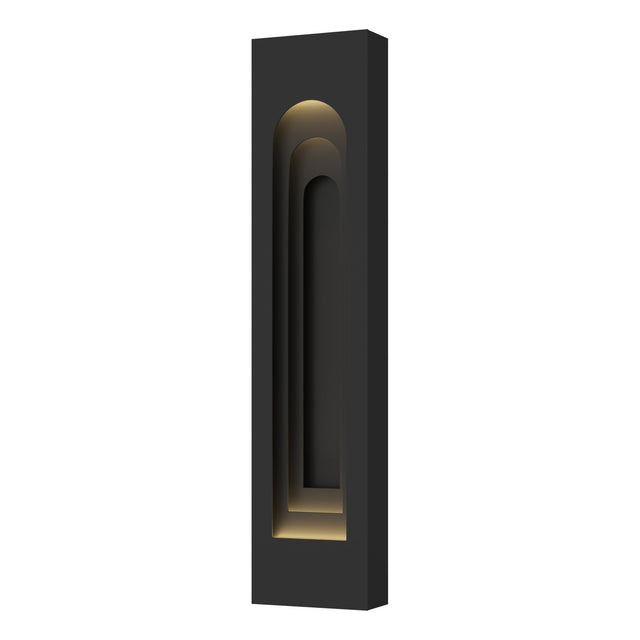 Hubbardton Forge 2023 Coastal Black Coastal Black Procession Arch Large Outdoor Sconce