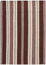 Surya Farmhouse Stripes FAR-7004 Beige;Dark Brown 3'6" x 5'6" Rug