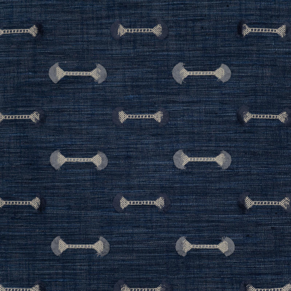 Maxwell BARBELL #122 COBALT Drapery Fabric