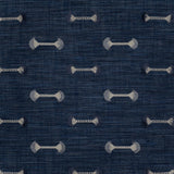 Maxwell BARBELL #122 COBALT Drapery Fabric