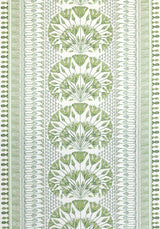 Anna French Cairo Green And White Fabric