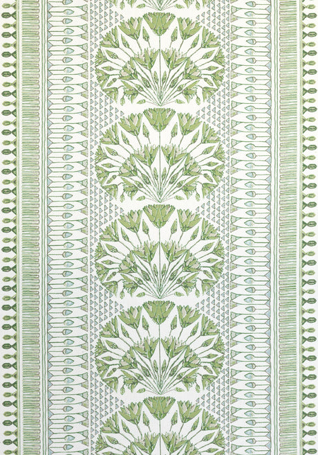 Anna French Cairo Green And White Fabric