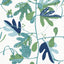 Thibaut Matisse Leaf Green And Blue Fabric