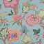 Thibaut Indienne Jacobean Raspberry And Teal Fabric