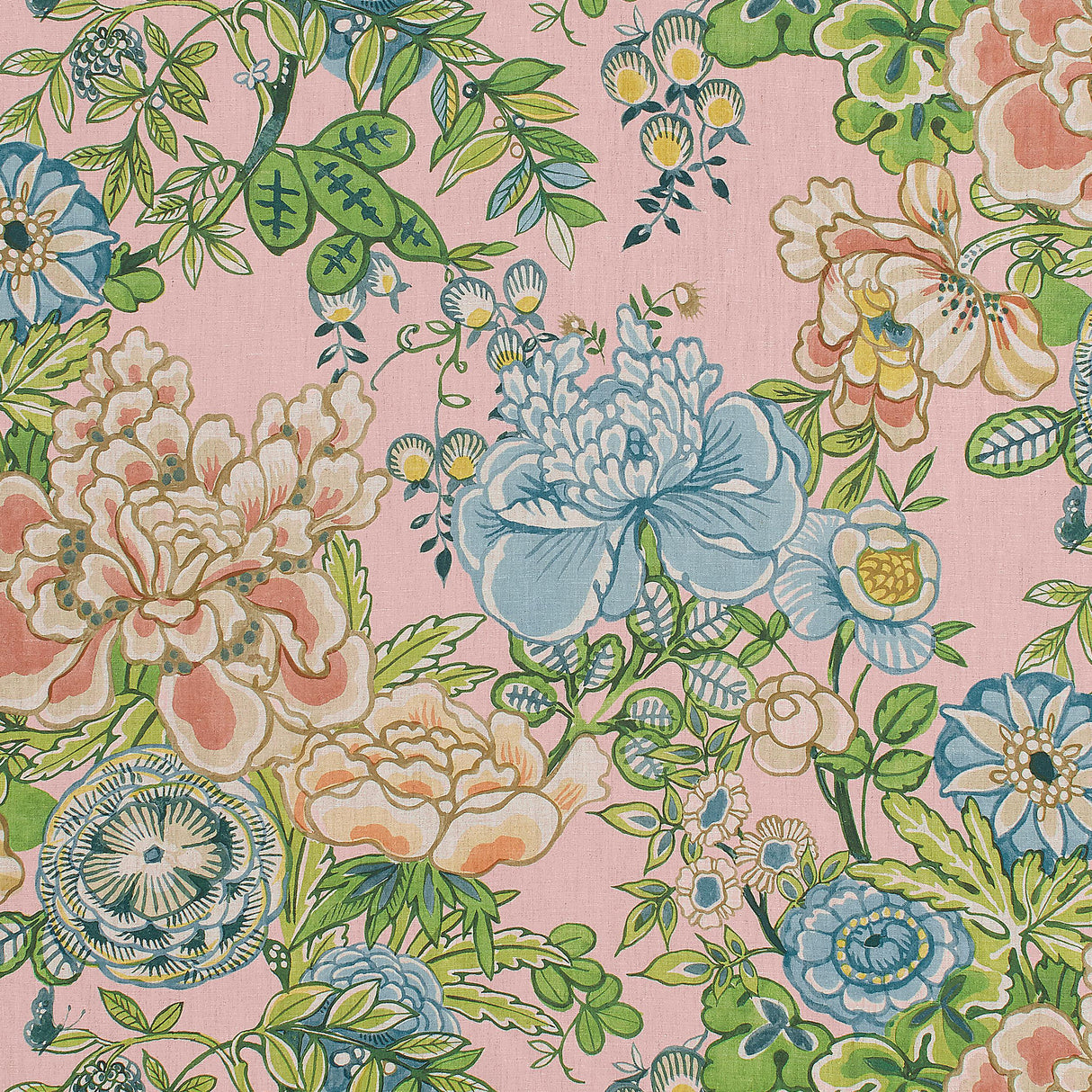 Thibaut Peony Garden Blush Fabric