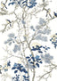 Thibaut Katsura Blue And White Wallpaper