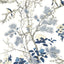 Thibaut Katsura Blue And White Wallpaper