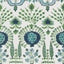 Thibaut Mendoza Suzani Blue And Green On White Wallpaper