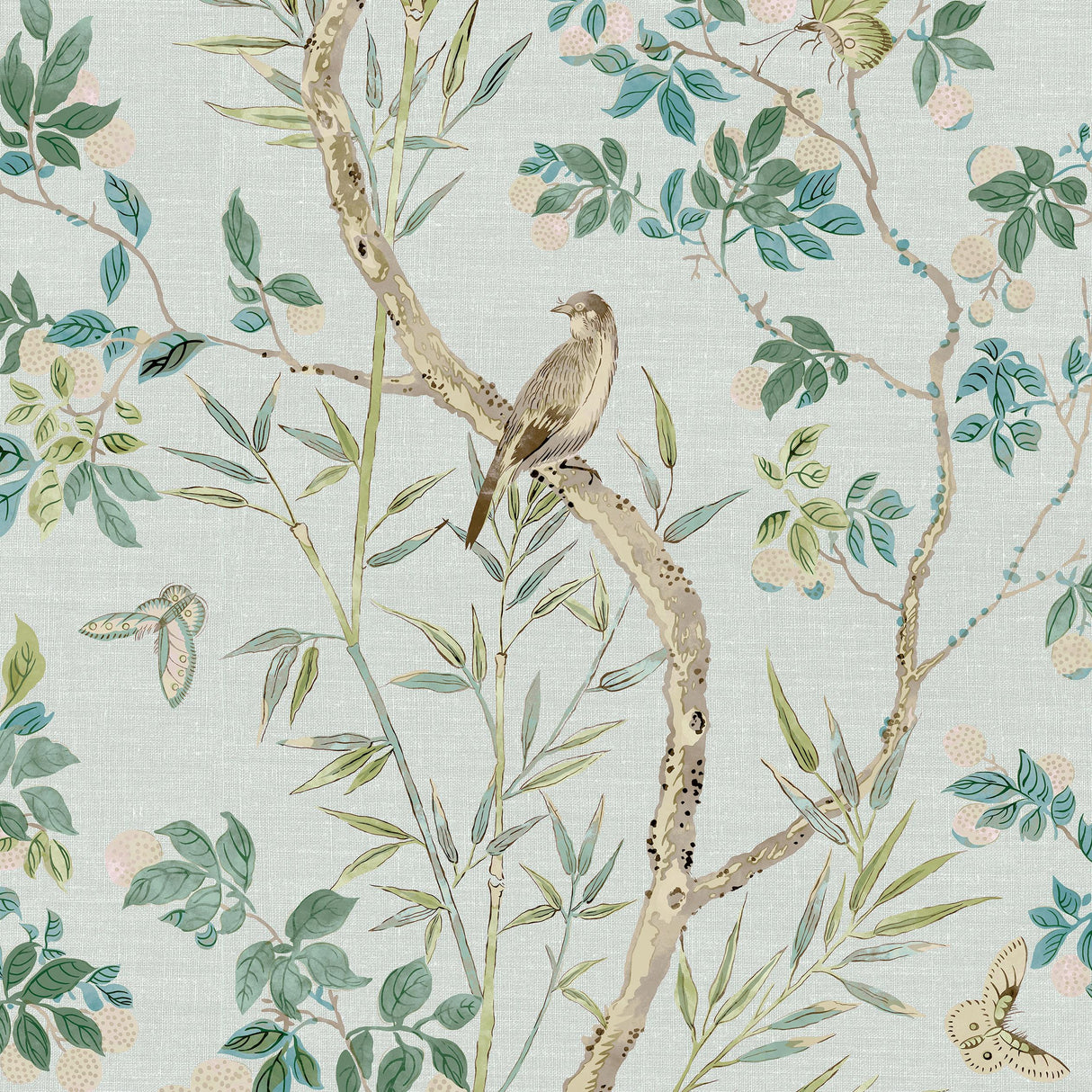 Thibaut Claire Spa Blue Wallpaper