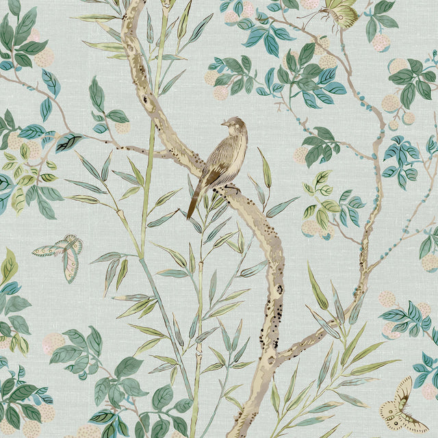 Thibaut Claire Spa Blue Wallpaper