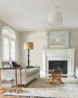Antonina Vella Cabaret Beige Metallic Wallpaper