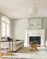 Antonina Vella Cabaret Beige Metallic Wallpaper