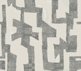York Wallcoverings Modern Tribal Linen & Charcoal Wallpaper