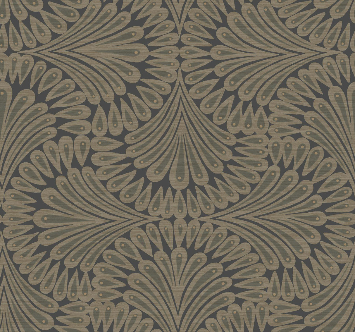 Antonina Vella Cabaret Black Metallic Wallpaper
