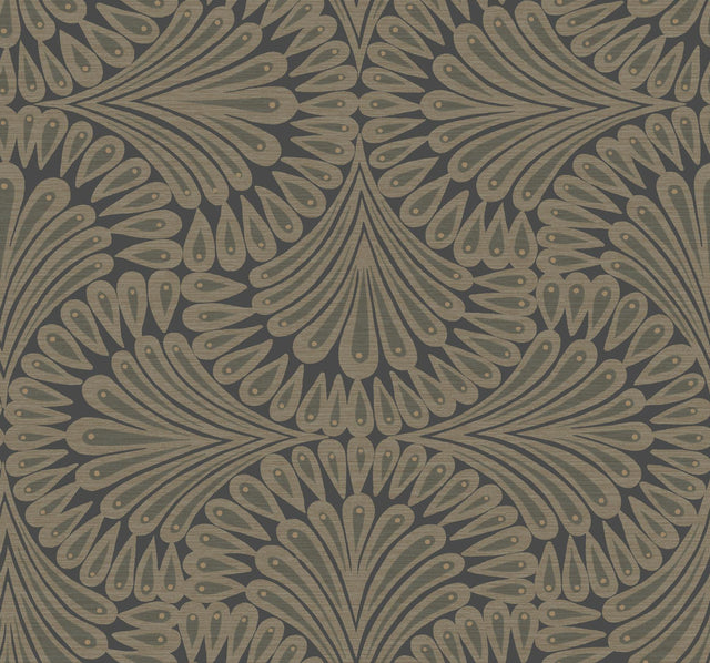 Antonina Vella Cabaret Black Metallic Wallpaper