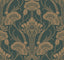 Antonina Vella Nouveae Damask Green Wallpaper