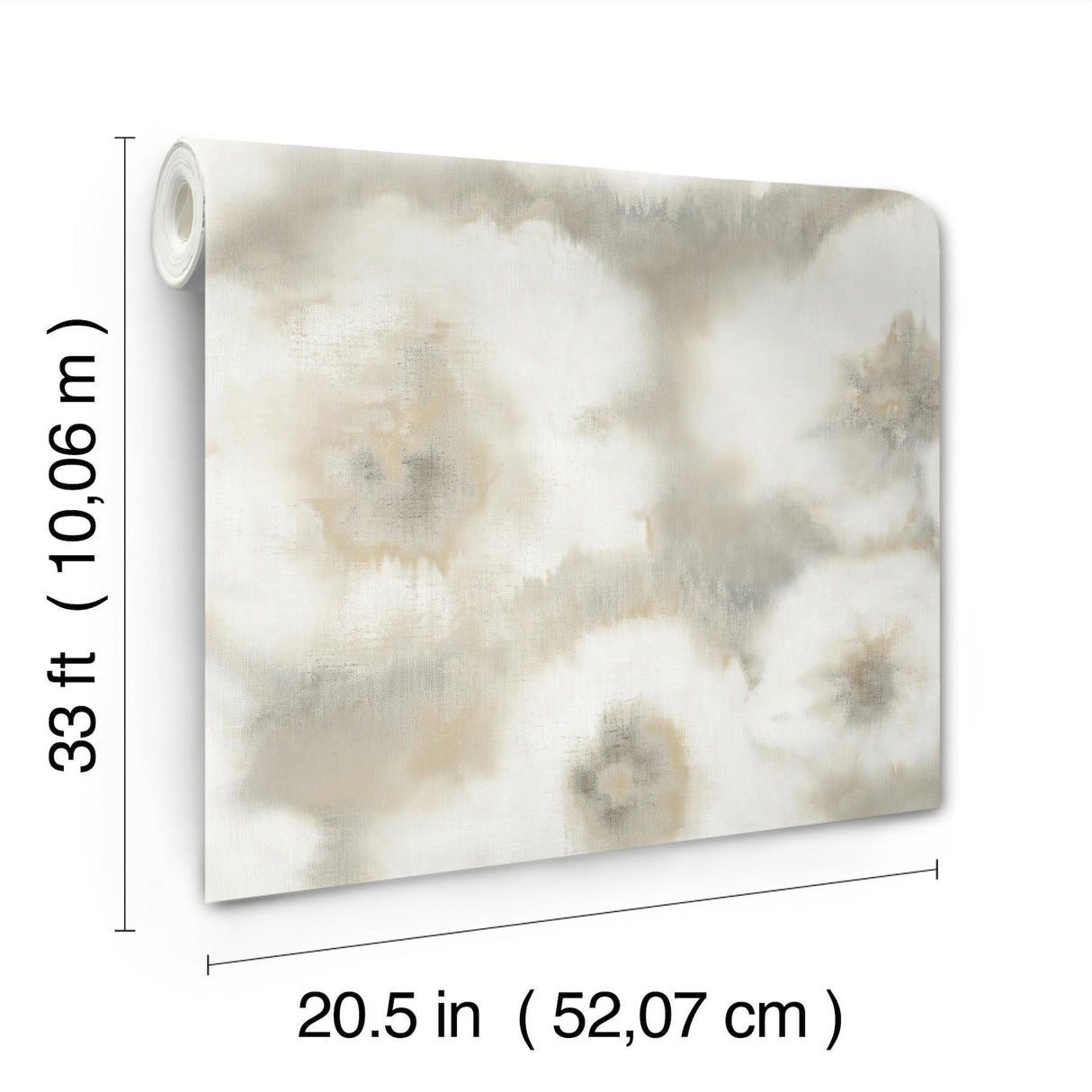 Candice Olson Blended Floral Neutral Wallpaper