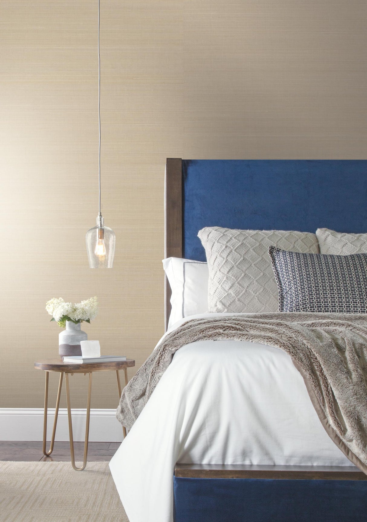 York Wallcoverings Abaca Weave Beige Wallpaper