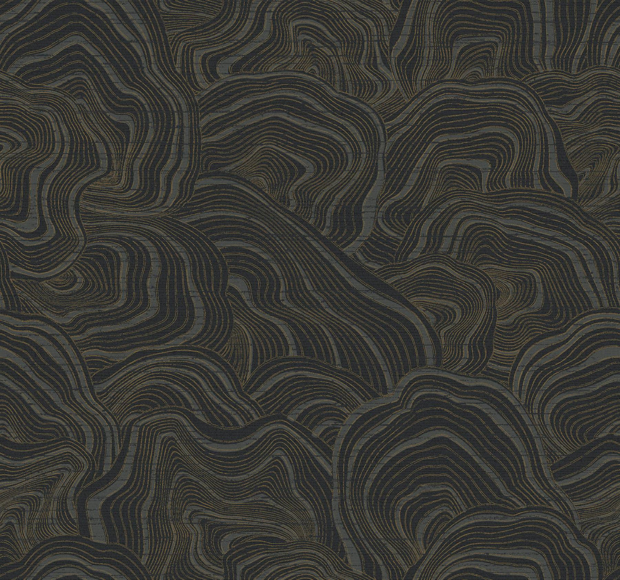 Ronald Redding Designs Geodes Black Wallpaper