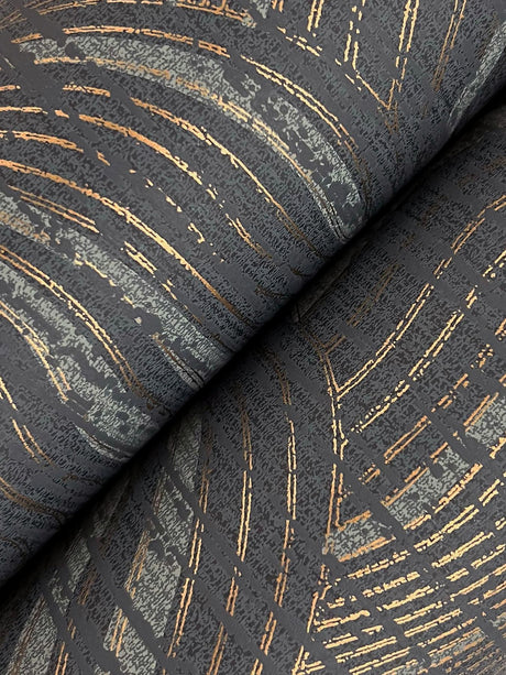 Ronald Redding Designs Geodes Black Wallpaper