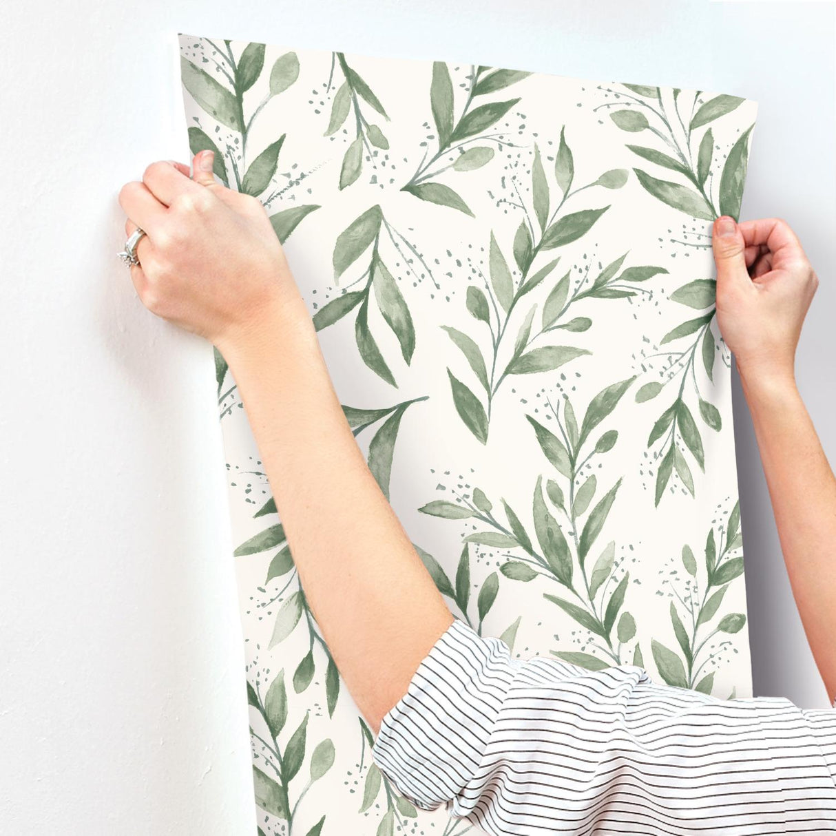 Magnolia Home Olive Branch Olive Grove Wallpaper
