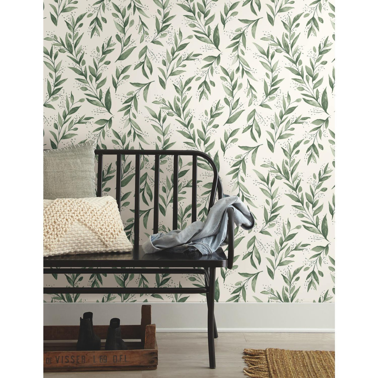 Magnolia Home Olive Branch Olive Grove Wallpaper