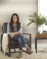 Magnolia Home Handloom Cool Grey Wallpaper