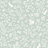 Magnolia Home Fox & Hare Green Wallpaper