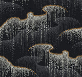 Candice Olson Moonlight Pearls Black Wallpaper