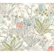York Grey Flowering Desert Wallpaper
