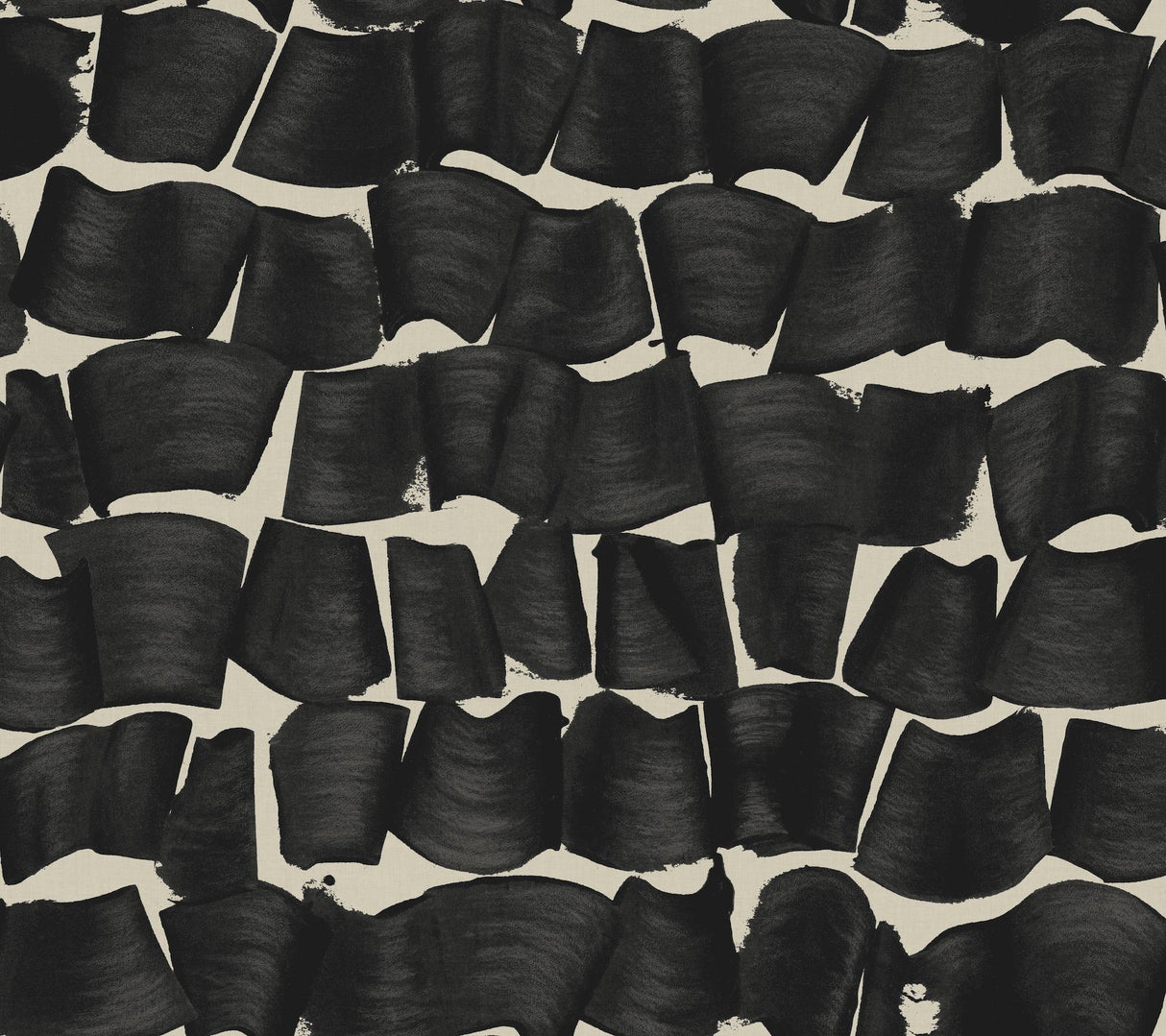 York Wallcoverings Brushed Ink Black Wallpaper