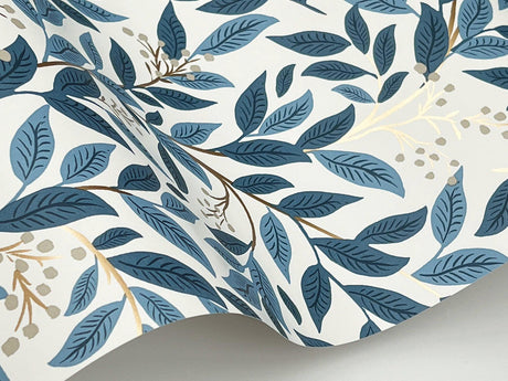 Rifle Paper Co. Willowberry Blue Wallpaper