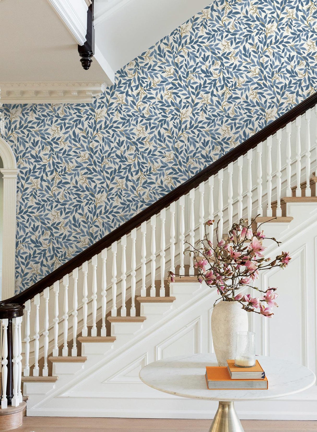 Rifle Paper Co. Willowberry Blue Wallpaper