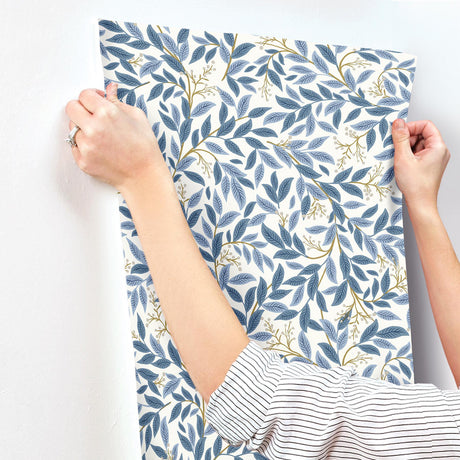 Rifle Paper Co. Willowberry Blue Wallpaper