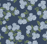 Rifle Paper Co. Hydrangea Navy Wallpaper