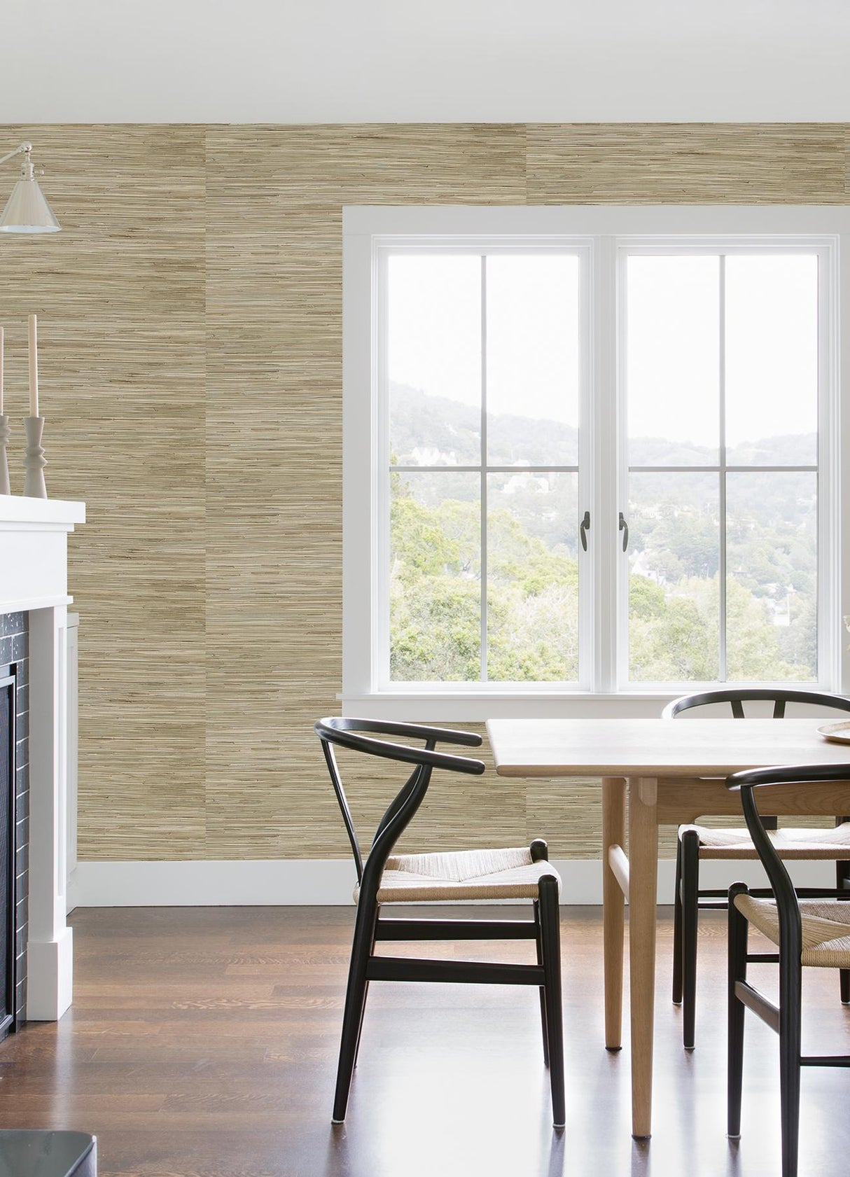 A-Street Prints Twine Fabric Textures Neutral Wallpaper