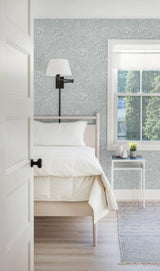 A-Street Prints Lina Botanical Light Blue Wallpaper