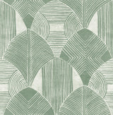 A-Street Prints Scott Living Abstract Green Wallpaper
