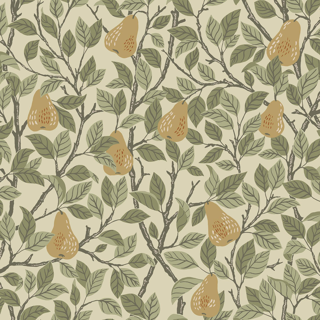 A-Street Prints Annelie Fruit Yellow Wallpaper