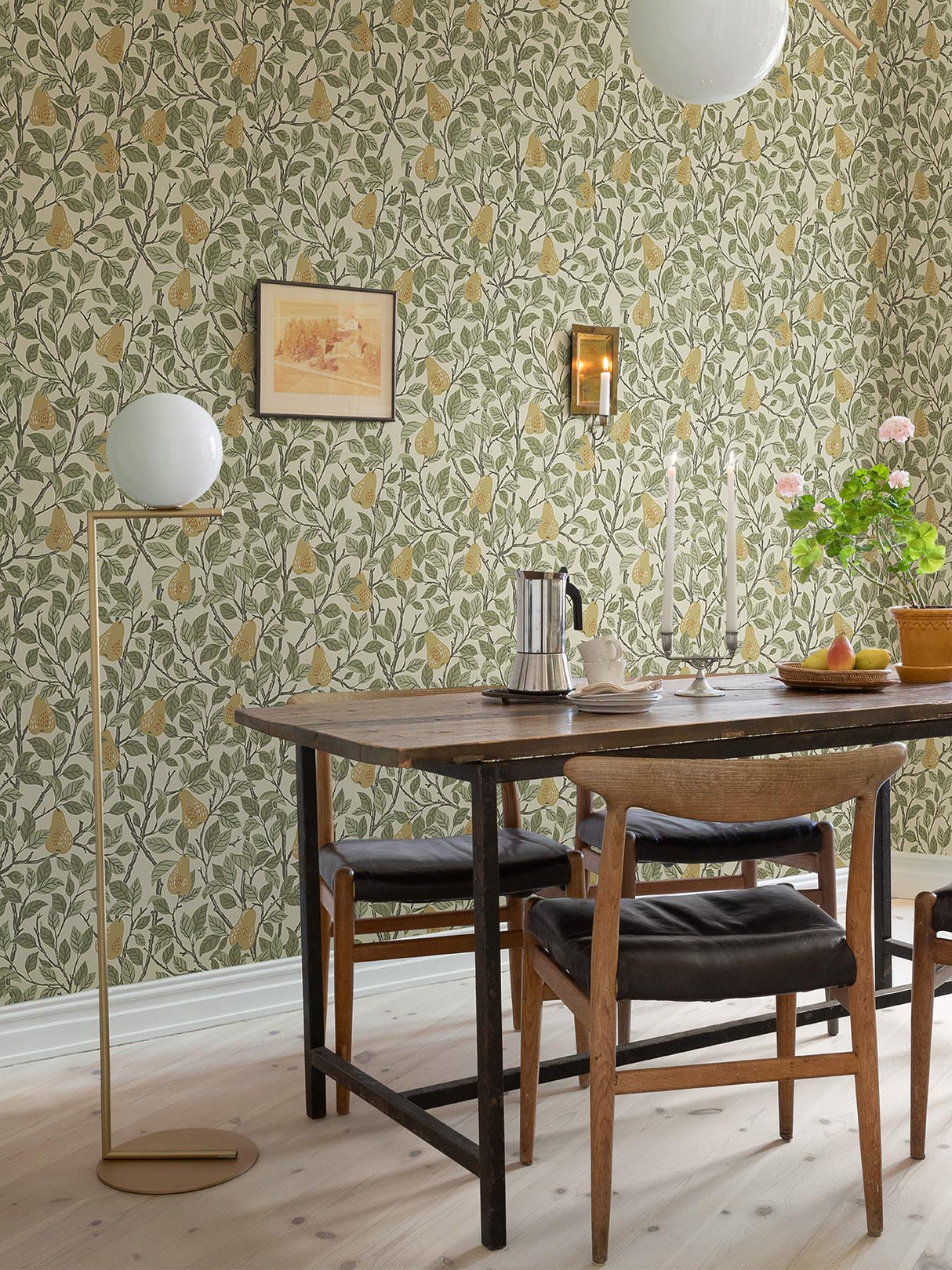 A-Street Prints Annelie Fruit Yellow Wallpaper
