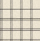 Brewster Home Fashions Chesapeake Farmhouse 3115-24479 Black Wallpaper