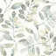 Brewster Home Fashions Chesapeake Thoreau Leaves Grey Wallpaper