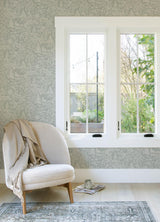 Brewster Home Fashions Chesapeake Kinfolk Animals Sage Wallpaper