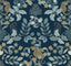 A-Street Prints Scott Living III Animals Navy Wallpaper