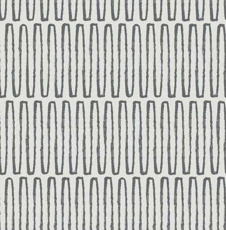 A-Street Prints Hannah Geometrics Charcoal Wallpaper