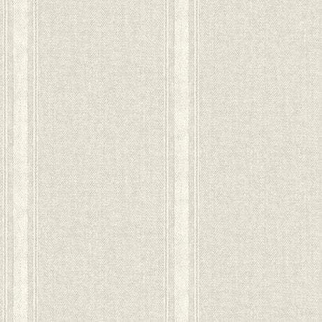 Brewster Home Fashions Chesapeake Delphine Fabric Textures Beige Wallpaper