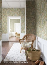 A-Street Prints Ingrid Botanical Cream Sage Wallpaper