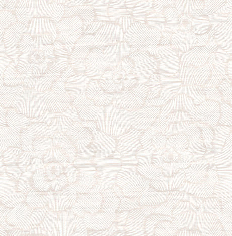 A-Street Prints Middleton Flowers Pink Wallpaper