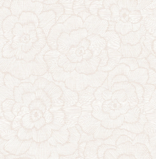 A-Street Prints Middleton Flowers Pink Wallpaper