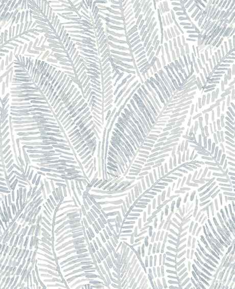 A-Street Prints Mylos Botanical Light Blue Wallpaper